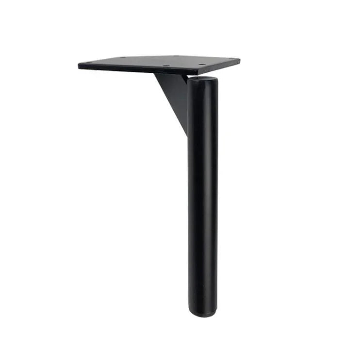 17cm Thickened Metal Sofa and Coffee Table Leg Support Accessories, Black, Titanium, Black With Gold