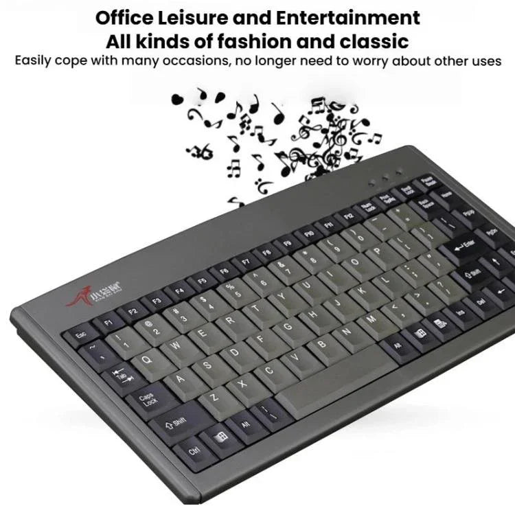 Little Kangaroo DS-3000 88 Key Wired Keyboard With Magnetic Ring Laptop Industrial Office Keyboard, PS2, USB