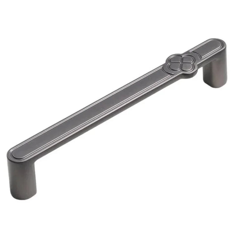 Vintage Flower Cabinet Door Handle Zinc Alloy Handle For Drawers Wardrobes, Single Hole Coffee, 96mm Coffee, 128mm Coffee, Single Hole Grey, 96mm Grey, 128mm Grey, Single Hole Brushed Copper, 96mm Brushed Copper, 128mm Brushed Copper