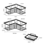 Punch-Free Bathroom Wall-Mounted Shower Gel Storage Rack