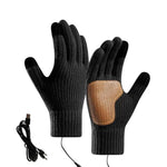 Full-Finger Heated Gloves Touchscreen-Compatible, Non-Slip Thermal Gloves for Men Women, Constant Temperature Edition Black, Constant Temperature Edition Gray, 3-Level Adjustable Temperature Black, 3-Level Adjustable Temperature Gray