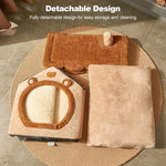 All-Season Removable And Washable Enclosed Warm Cat Bed, S, M, L