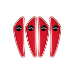 4pcs /Set Car Door Corner Anti-scratch Rearview Mirror Protectors, Black, Red, White, Gray, Luminous