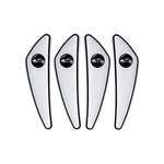 4pcs /Set Car Door Corner Anti-scratch Rearview Mirror Protectors, Black, Red, White, Gray, Luminous