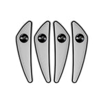 4pcs /Set Car Door Corner Anti-scratch Rearview Mirror Protectors, Black, Red, White, Gray, Luminous