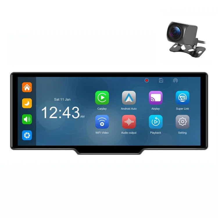 4K HD Car Recorder Car Navigator Carplay Car Center Monitor, A4473