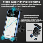 Kewig Motorcycle Riding Phone Mount Universal Quick-Release Phone Clip, Handlebars, Rear View Mirror, Heavy-duty Clamp
