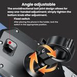 Kewig Motorcycle Riding Phone Mount Universal Quick-Release Phone Clip, Handlebars, Rear View Mirror, Heavy-duty Clamp