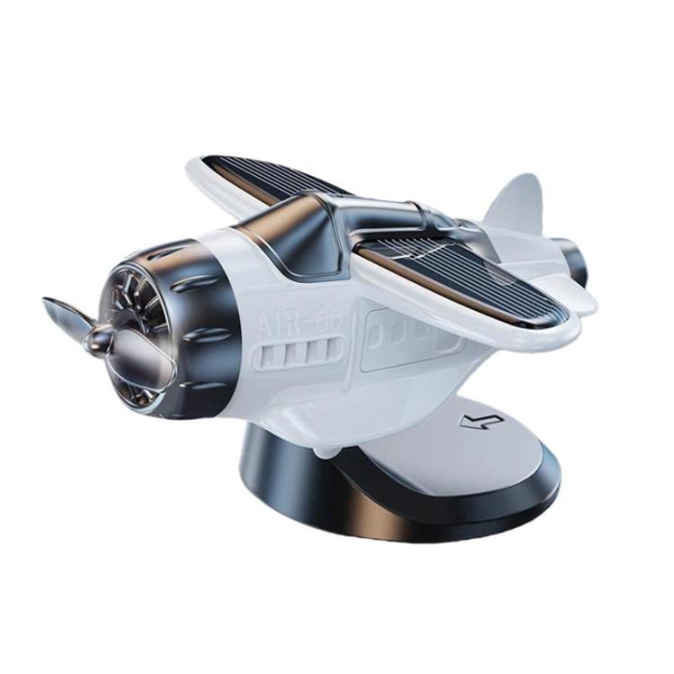 Automatic Rotating Car Dashboard Decorative Solar-Powered Airplane Ornament