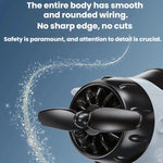 Automatic Rotating Car Dashboard Decorative Solar-Powered Airplane Ornament