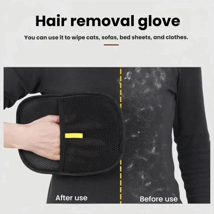 Static Electricity Pet Hair Remover Gloves Two-Way Grooming & Deshedding Gloves For Cats/Dogs