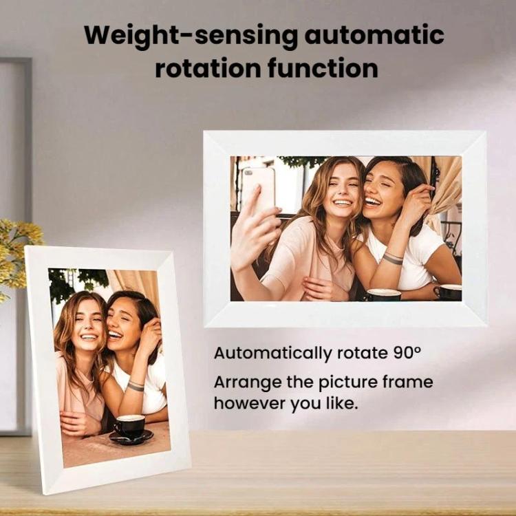 10.1 inch WiFi Touch Digital Photo Frame Landscape/Portrait Standing Photo Transfer Smart Display