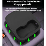 For Leapmotor B10 Wireless Charging Silicone Anti-Slip Water Bottle Holder