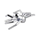2pcs General Car Metallic Spider Emblem 3D Car Decorative Sticker, Metallic Spider