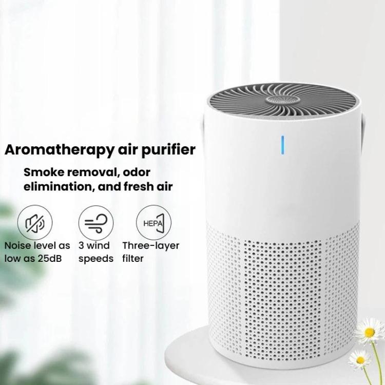 K802-1 Home Touch-Control Air Purifier With Low Noise & LED Light Odor-Eliminating Aromatherapy Air Freshener, K802-1