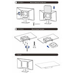 For Mac Mini M1 / M2 Under-Desk Monitor Rear Mounting Bracket, For Mac Mini M1 / M2