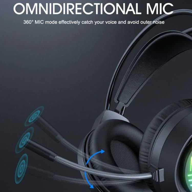 Heavy Bass 3.5 Channel Headset PC Gaming Headset 1.5m Wired Gaming Headphone, iMICE HD-410