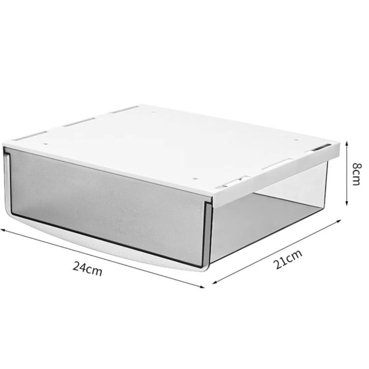 Hidden Under-Desk Drawer Storage Box Drill-Free Organizer Box, Transparent White Small, Transparent Black Small, Matte Black Medium, Matte Transparent Medium, Transparent Black Large, Transparent White Large, Matte White Large, Matte Black Large       ...