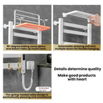 Smart Touchscreen Display Electric Heated Towel Rack Bathroom Drying Rack, Small Black Right Wiring, Small Black Left Wiring