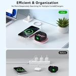 T2 15W 3 In1 Portable Foldable Magnetic Wireless Charger