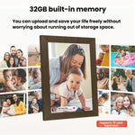 MSR-F1004 10.1 Inch WiFi-Enabled Auto-Rotating Smart Cloud Photo Frame IPS HD Touch Screen, US Plug, EU Plug