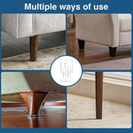 2pcs /Set Prevent Sliding Wall Damage Adjustable Acrylic Spacer Pads, 5 Slot, 6 Slot