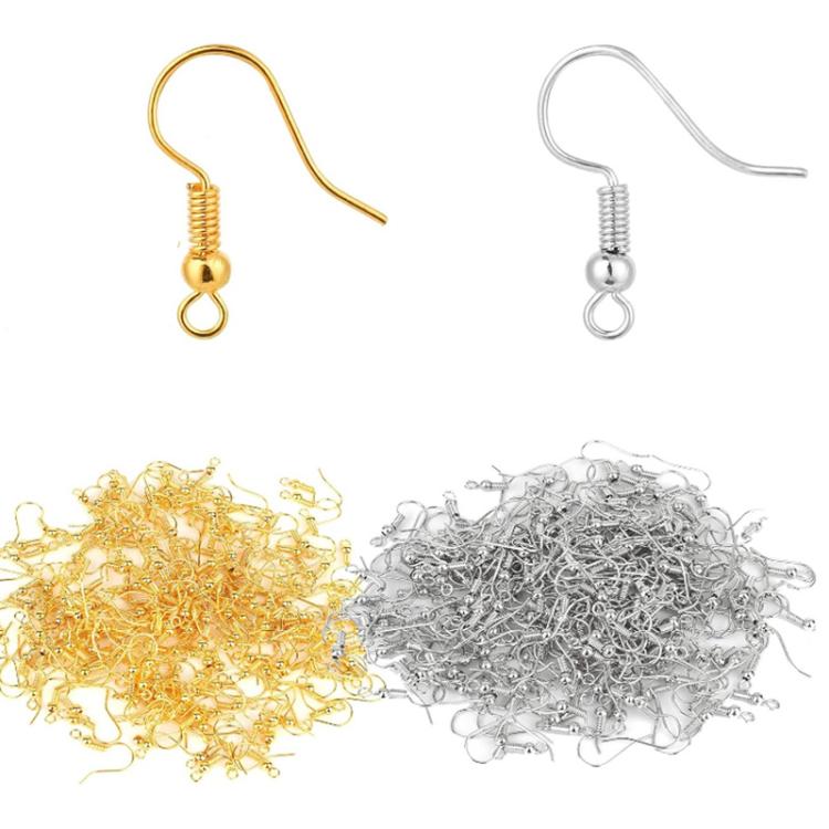 50pcs Stainless Steel Ear Stud & Earring Hooks DIY Jewelry Accessories, Steel Straight Bar, Gold Straight Bar, Steel Cross, Gold Cross