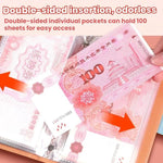 A6 Password Lock Cash Book 50-Page Large Capacity Waterproof Commemorative Banknote Album