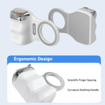 TELESIN Magnetic Phone Mounting Aid Photography Handle Remote Control Assistant, White Camera Grip+Silver Fill Light, White Camera Grip+Tripod+Silver Fill Light, White Camera Grip+White Fill Light, White Camera Grip+Tripod+White Fill Light             ...