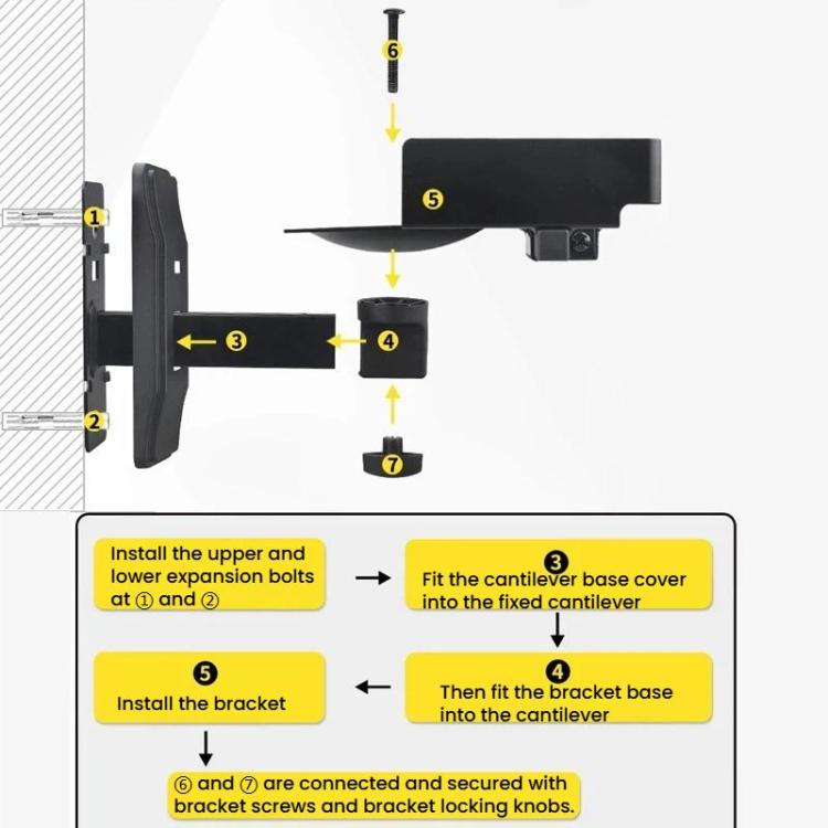 Adjustable Angle Wall Mount Speaker Stand Surround Sound Monitor Speaker Bracket, LKT-383, LKT-383S