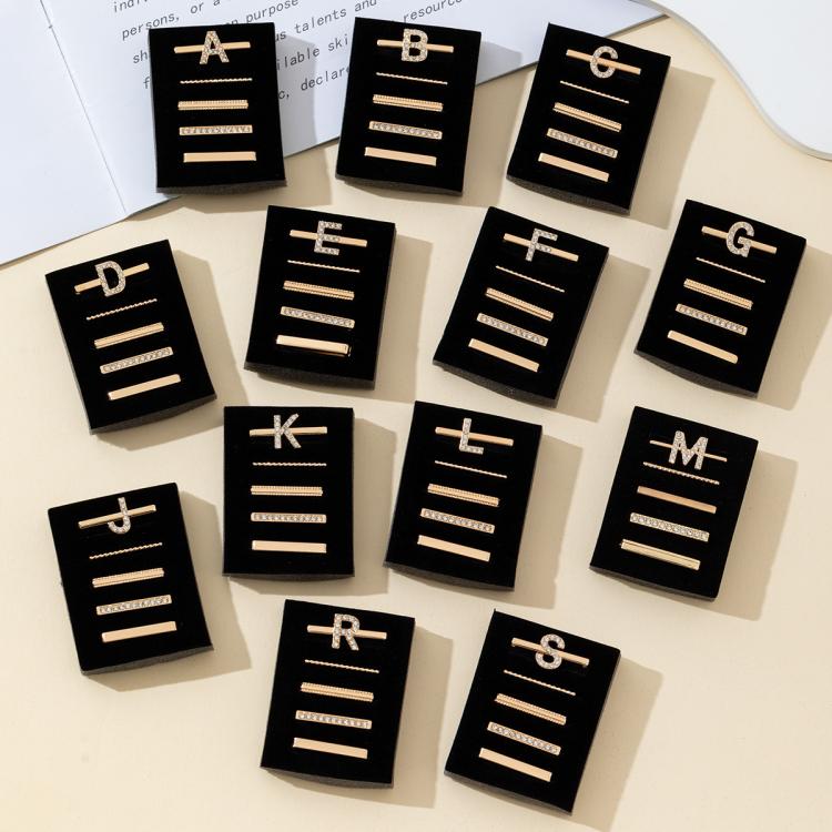 5pcs /Set Strap Decorative Rings Strap Letter Charms Accessories, A, B, C, D, E, F, G, J, K, L, M, R, S