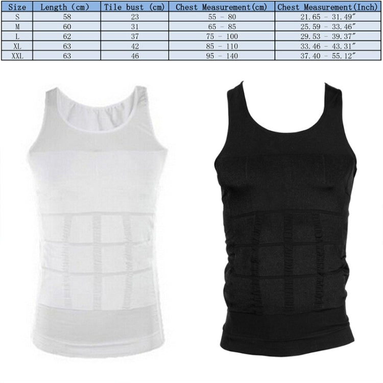 3PCS Men Slimming Body Shaper Vest Underwear, L, M, XL, XXL, S