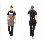 Solid Color Polyester Home Apron Antifouling Simple Adult Apron
