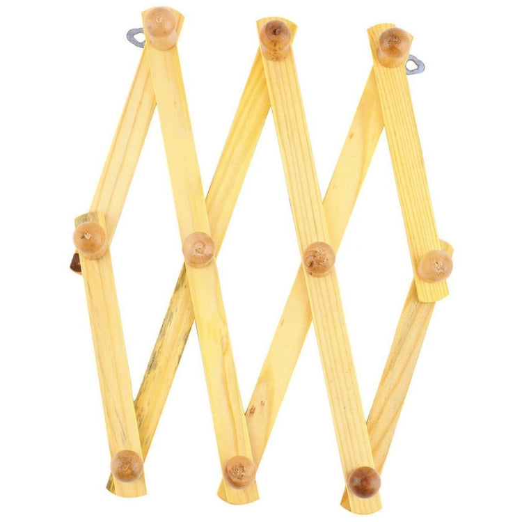 Solid Wooden Retractable Wall Hanging Folding Coat Rack Drying Rack, Coat Rack Drying Rack