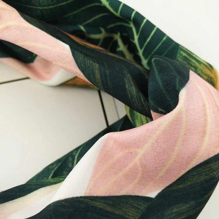 Summer Bohemian Style Hairbands Headbands For Women Retro Cross Knot Turban