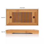 Bamboo Tea Trays Kung Fu Tea Accessories Tea Tray Table With Drain Rack, Bamboo Tea Trays