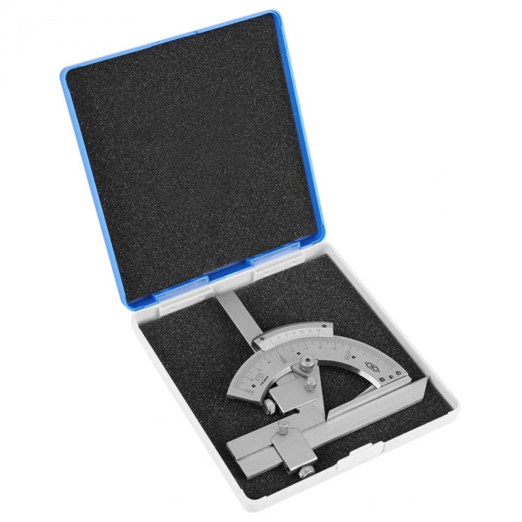 High Carbon Steel Non-parallax Trimmer Protractor Angle Measuring Ruler, Angle Measuring Ruler