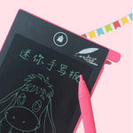 CHUYI 4.4 inch LCD Writing Tablet Portable Electronic Writing Drawing Board Doodle Pads with Stylus for Home School Office, 4.4 inch Pink