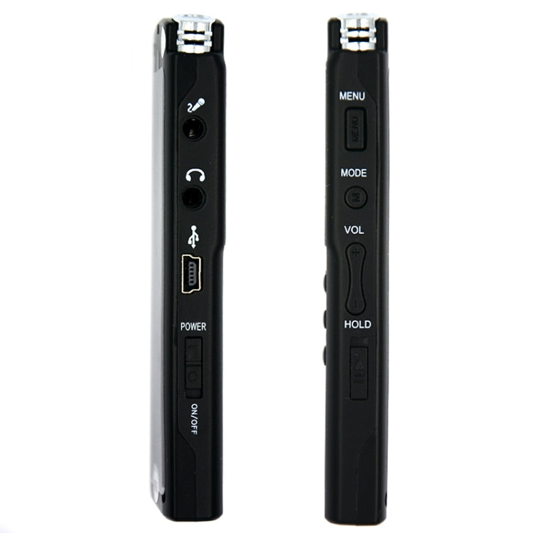 T60 Monochrome Screen HD Noise Reduction Digital Voice Recorder, 16G, Support MP3 / WAV Format, 16G