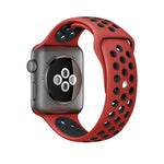 For Apple Watch Series 10 42mm / 9&8&7 41mm / SE 3&SE 2&6&SE&5&4 40mm / 3&2&1 38mm Fashionable Classical Silicone Sport Watch Band(Grey White), WA1230A, WA1230B, WA1230BG, WA1230BH, WA1230BL, WA1230BM, WA1230BR, WA1230BY, WA1230C, WA1230D, WA1230DW    ...