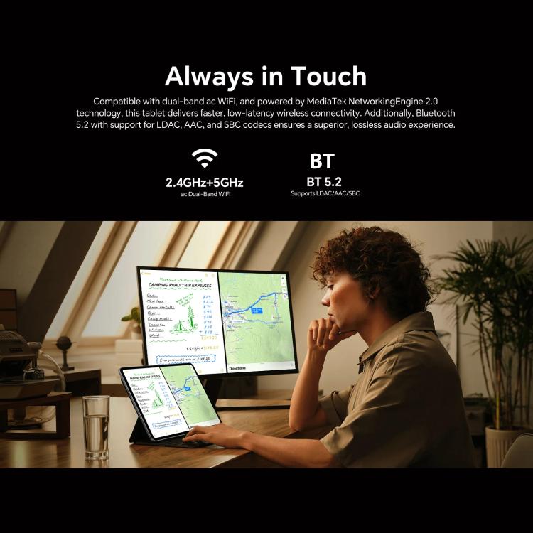 Teclast T60 Pro 4G LTE Tablet PC, 8GB+128GB, 12 inch Android 15 MediaTek Helio G99 Octa Core, Support Dual SIM, T60 Pro