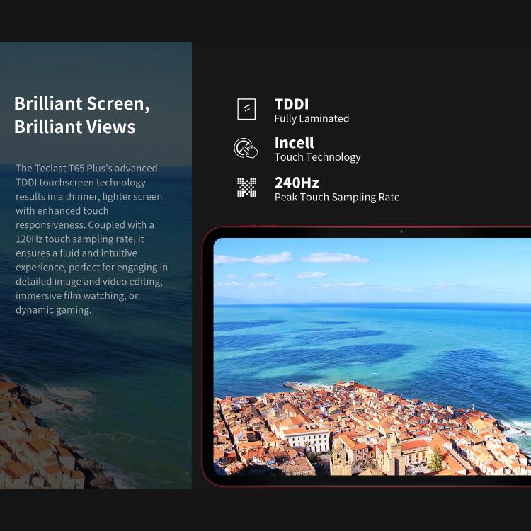 Teclast T65 Plus 4G LTE Tablet PC, 8GB+256GB, 13.4 inch Android 15 MediaTek Helio G99 Octa Core, Support Dual SIM, T65 Plus
