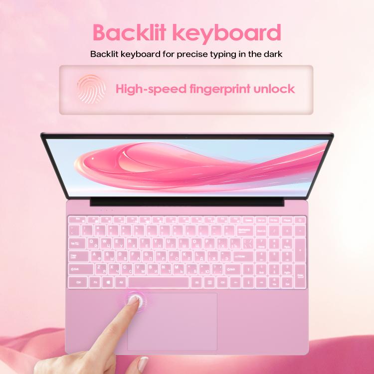 GXMO T152J 15.6 inch Laptop, No Memory, Windows 11 Pro Intel Celeron N5100 Quad Core, Support Fingerprint Unlock, AU Plug, No Memory, AU Plug