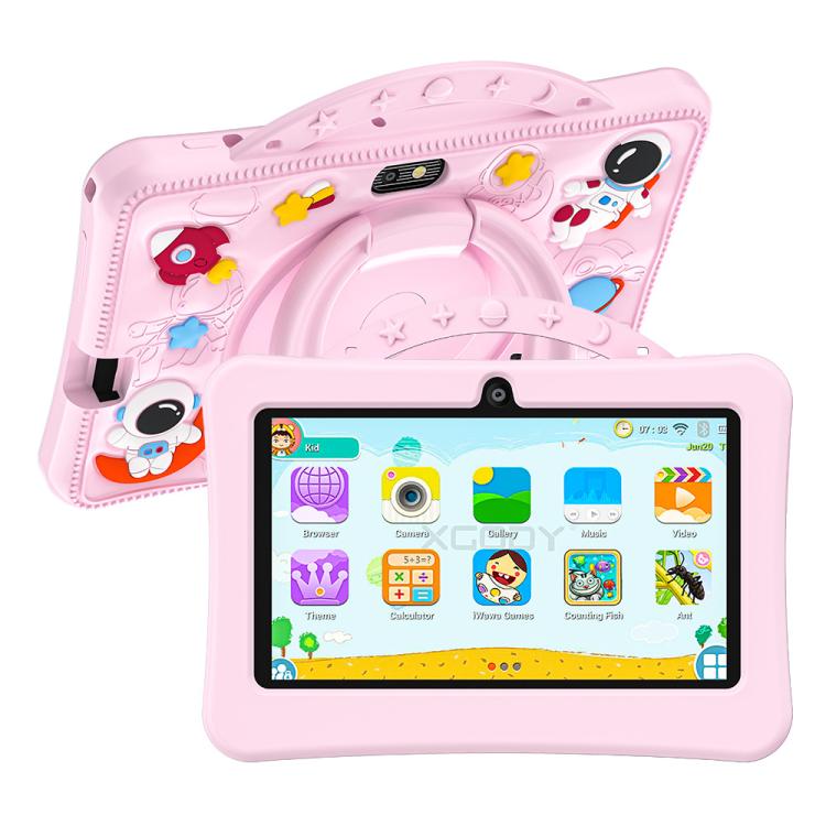 BDF 7 inch WiFi Kids Tablet PC with Portable Astronaut Silicone Case, 1GB+16GB, Android 8.1 MTK6735 Quad Core CPU, US Plug, 3GB+32GB