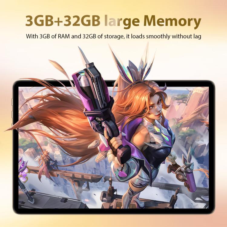 Pad 8 Ultra 10.1 inch 3G Phone Call Tablet PC, 3GB+32GB, Android 10 MTK6755 Quad Core, US Plug, US Plug
