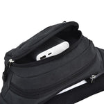 Pure Color Multi-function Pockets Waterproof Chest Bag Waist Sports Bag