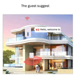 AITENG V017G Life Waterproof Battery - Free Wireless Doorbell, 1 Receiver + 1 x Transmitter, Receiver Distance: 130m, US Plug - Trustpick