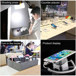 Aluminum Shell Cylindrical Display Stand Digital Magnetic Security System Burglar Alarm / Anti - theft Alarm Display Holder for iPhone & iPod & iPad with 8 Pin Port - Trustpick
