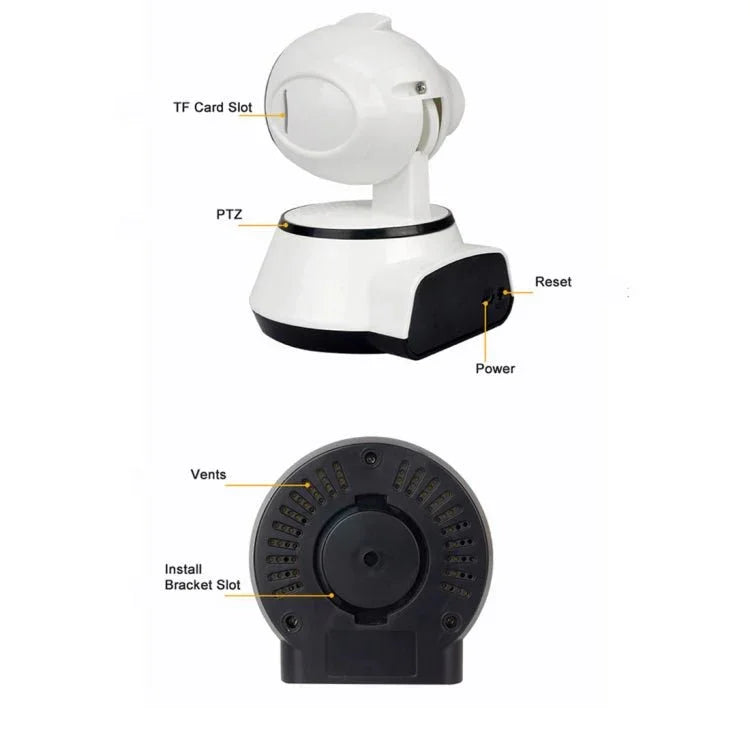 Anpwoo YT001 720P HD WiFi IP Camera with 6 PCS Infrared LEDs, Support Motion Detection & Night Vision & TF Card(Max 64GB) - Trustpick