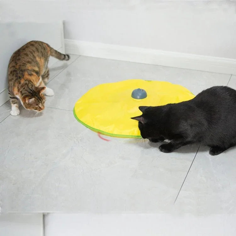 Cat Playing Board Electric Cat Turntable Automatic Cat Toy - Trustpick